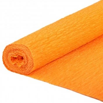 Бумага гофрированная цв.оранжевый