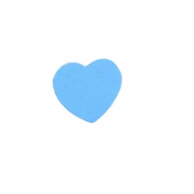 Бусинка сердечко цв.голубой 1,5х1,5см. - 1 шт.